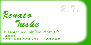 renato tuske business card