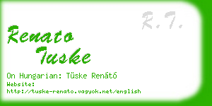 renato tuske business card